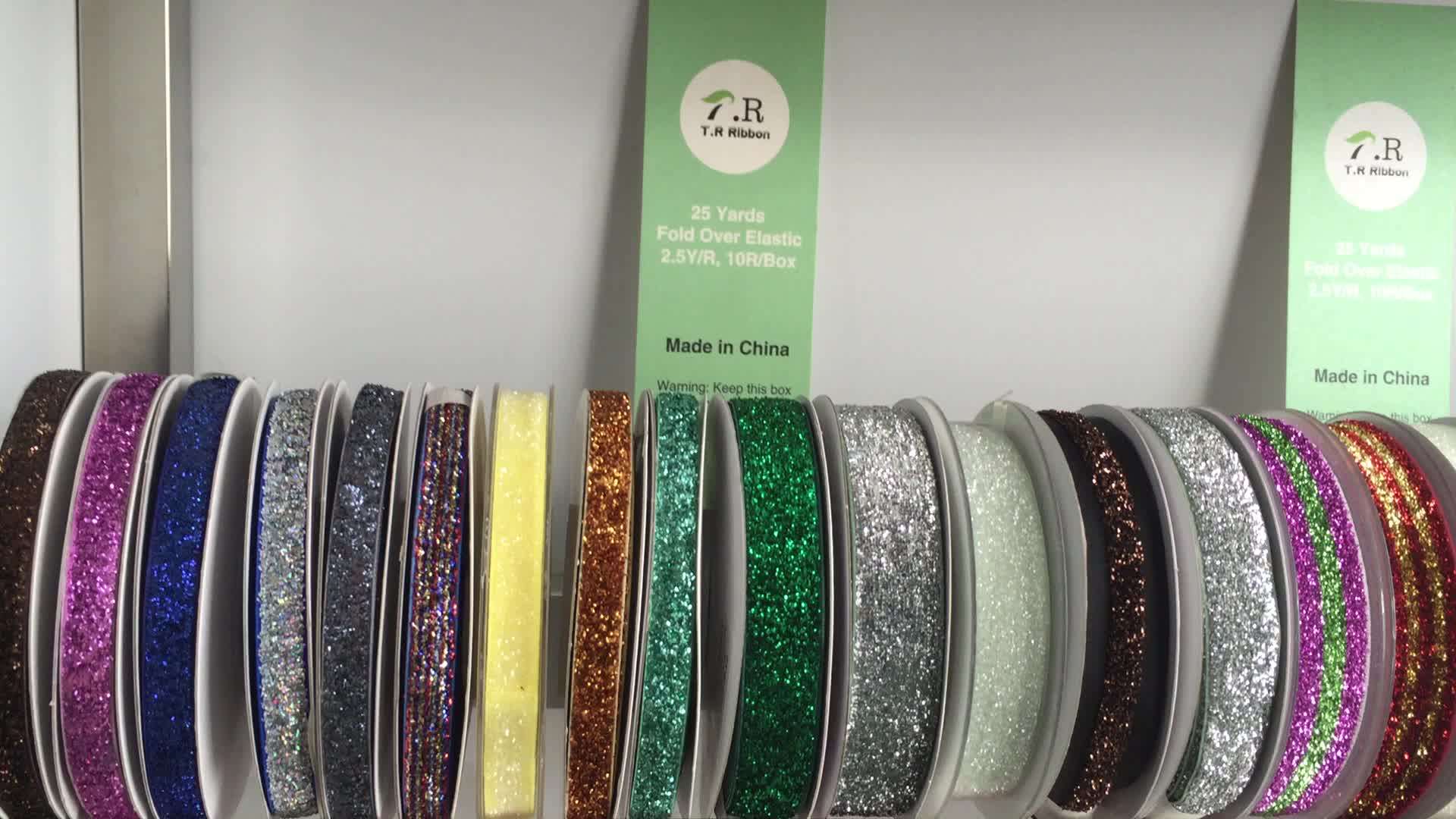 3/8" Frosted Glitter Elastic,Wholesale Glitter Elastic Buy Frosted