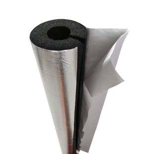 铝箔橡塑保温棉管PPR水管太阳能消防管道加厚阻燃防冻开口保温管