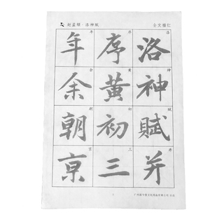 赵孟俯洛神赋行书宣纸描红毛笔字帖赵孟眺赵体毛笔字初学者临摹练习软笔书法初学入门基础训练作品纸练字纸