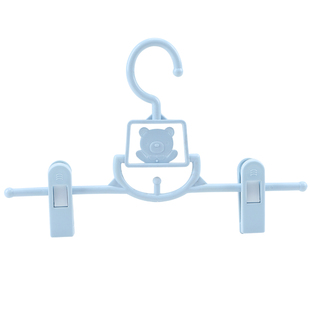 裤夹衣架卡通宝宝衣架小孩儿童婴儿裤夹子服装店裤挂家用无痕强力