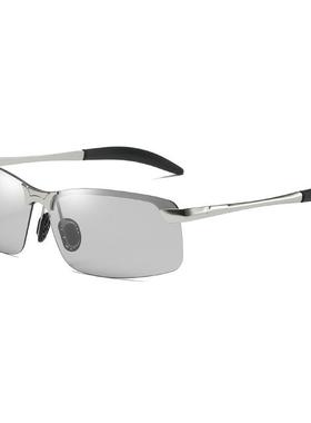 德国精工看水底钓鱼变色偏光墨镜