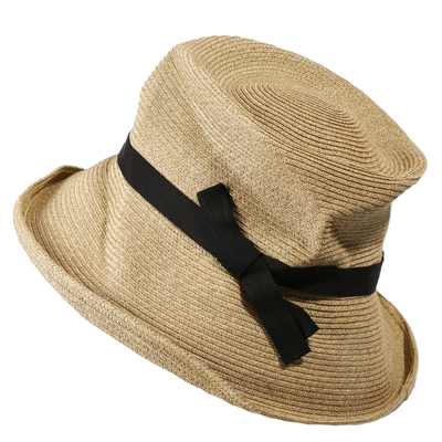 草帽日本撞色大檐褶皱渔夫帽