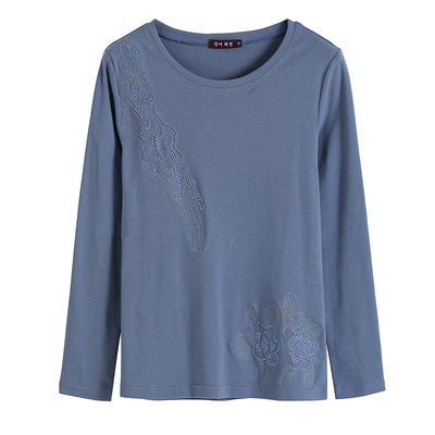 长袖打底小衫女t恤妈妈纯棉秋装