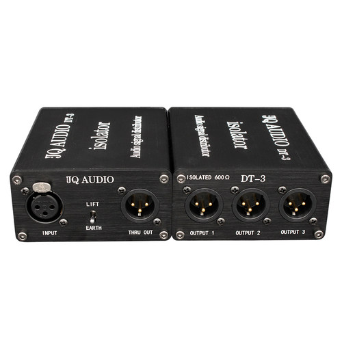 JQAUDIO DT-3音频分配器 音分 音频隔离器 1进4出分配器