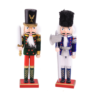 新款包布30CM胡桃权杖国王 士兵木偶 酒柜电视机飘窗婚礼宴会摆件