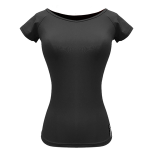 皇朝舞蹈拉丁舞服装上衣女成人摩登舞练功服T恤冰丝修身百搭 A120