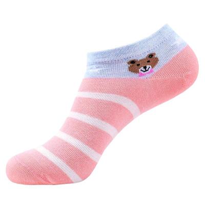 浪莎女士夏天全棉低帮短筒船袜