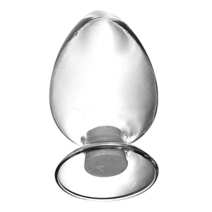 湘玻玻璃种子瓶锥形圆头鸡心瓶
