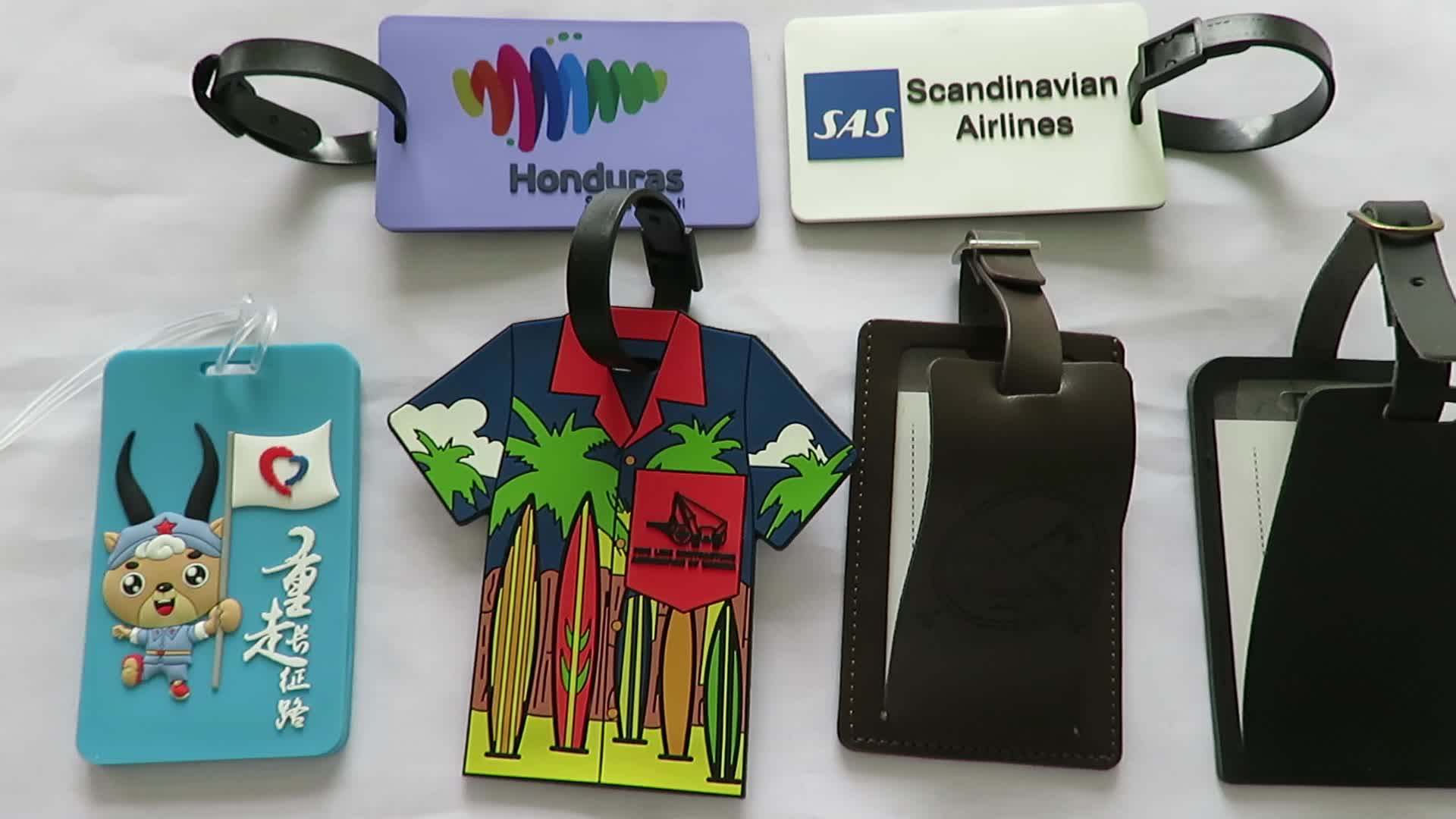 Wholesale Bulk Customized Pvc Silicone Rubber Travel Id Luggage Tag