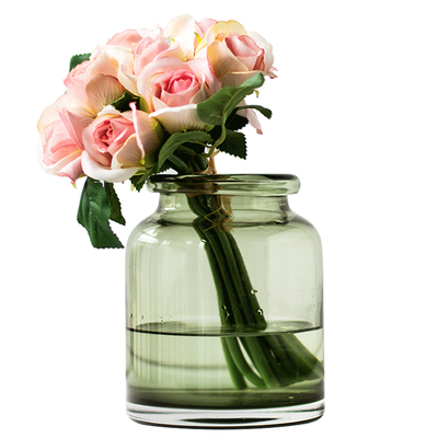 简约直筒玻璃花瓶客厅装饰摆件