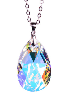 水晶套餐纯银项链耳环达人推荐