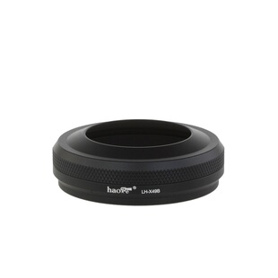 富士X100F X100S X100T 遮光罩 黑色 配转接环可装原厂镜头盖49UV