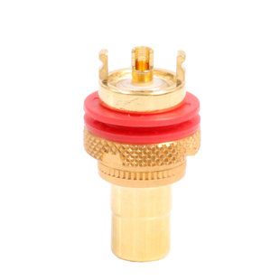 EIZZ 发烧RCA信号端子磷青铜镀金功放莲花母座胆机AV插座RCA端子