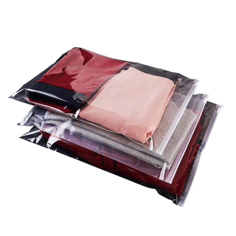 服装拉链袋加厚衣服包装袋透明自封袋塑料密封口袋PE打包袋子定制_虎窝淘