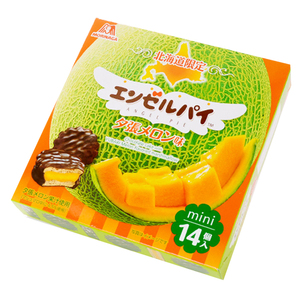 日本直邮 零食 北海道夕张哈密瓜夹心蛋糕 巧克力派14枚/盒