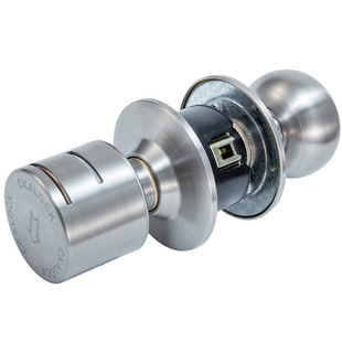 固安居不锈钢磁卡锁室内老式插卡宾馆门锁公寓旅馆球形锁360度转