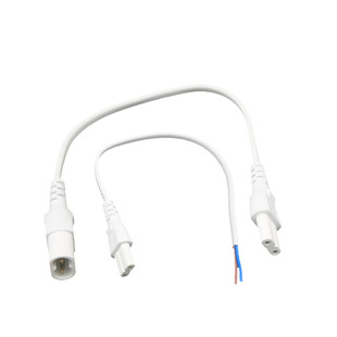 欧普照明T5/T8灯管心睿led支架电源线单连接转接线双接头拐弯线