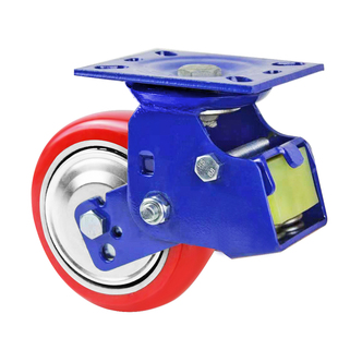 重型双弹簧减震避震轮耐磨万向脚轮4寸5寸6寸8寸台车设备轱辘轮