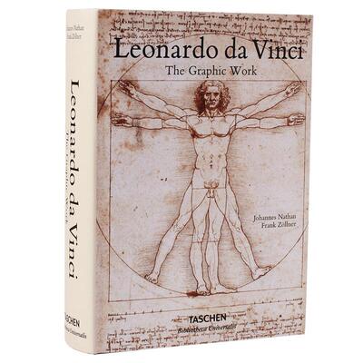 现货 英文原版 Leonardo da Vinci: The Graphic Work 莱昂纳多 达芬奇 艺术手稿 Taschen 塔森 艺术手稿 精装版 与哈默手稿相似