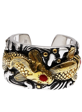 纯银饰品复古鸿运男士S925当头