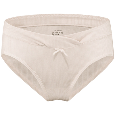 ROVO孕妇内裤高低腰托腹夏季纯棉