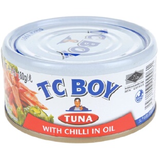 Canned Tuna 小胖子金枪鱼罐头 辣味油浸 橄榄油浸180g