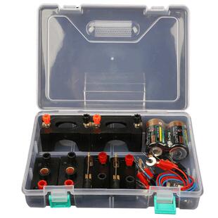 新款物理实验小学三四年级下电路套装串联并联闭合电学教学器材简单电路灯泡亮了小实验学生用科学实验盒电学