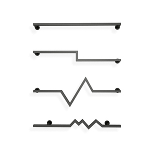 上墙服装店展示架正挂U型墙上壁挂式衣架挂杆铁艺衣服展示陈列架