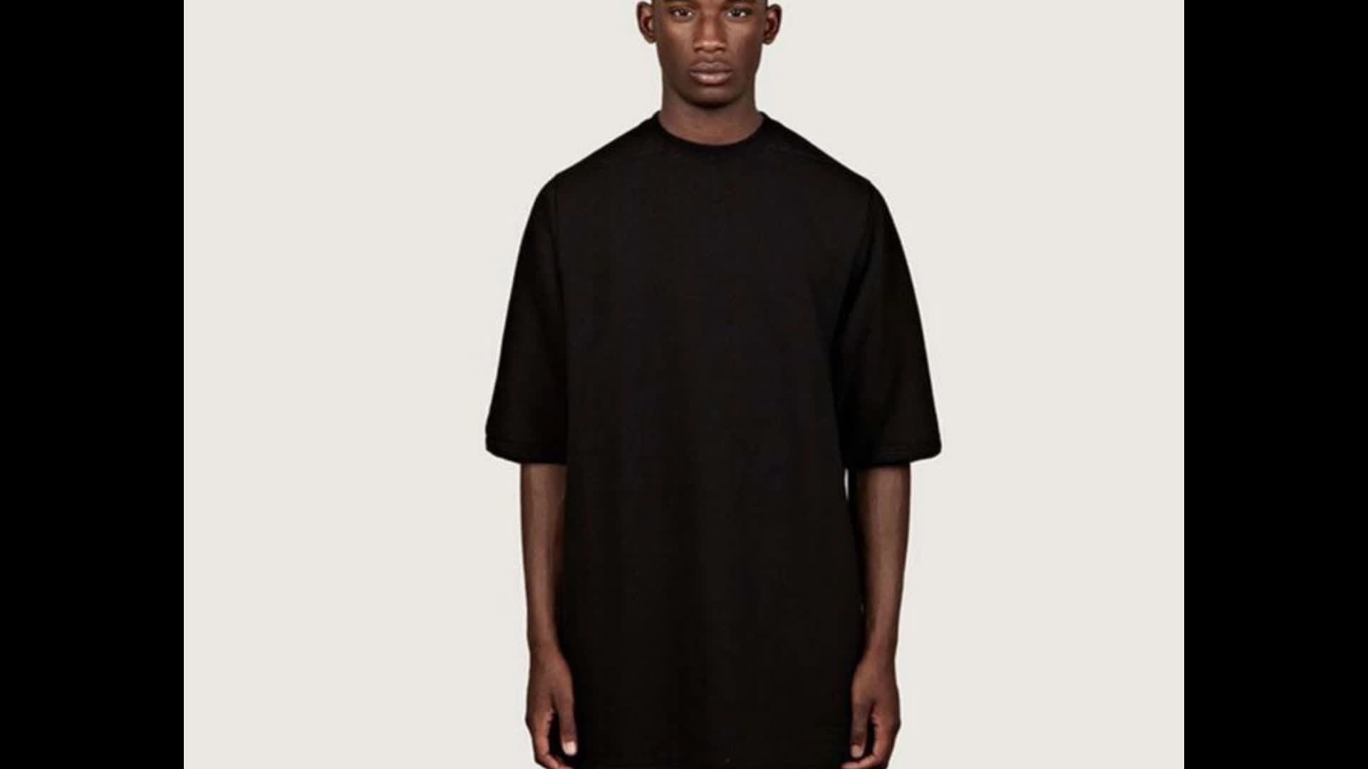 Download Black Men's Oversized T Shirt - Buy Oversized T Shirt,Men's T Shirt,Black T Shirt Product on ...