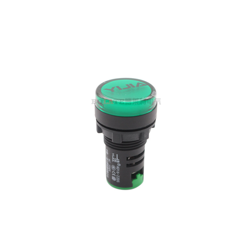 一佳指示灯AD16-22DS电源工作信号灯6V12V24V36V220V380V红绿22mm