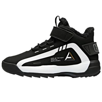 安踏儿童二棉鞋旋钮扣高帮雪地靴