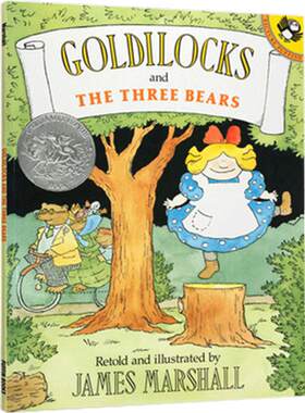 送音频英文原版Goldilocks and the Three Bears金发姑娘和三只小熊凯迪克银奖吴敏兰绘本3-8岁推荐书单睡前幼儿童英语故事书