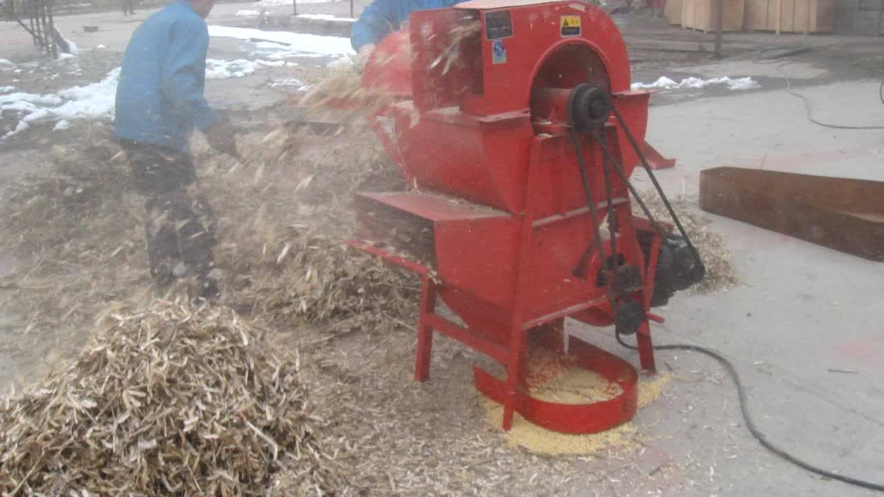 Small Farm Grain Thresher Machine / Wheat Rice Thresher / Grain Sheller