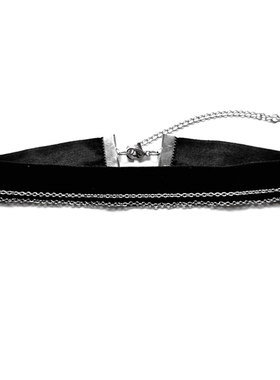 王俊凯同款黑绒带颈项链圈choker