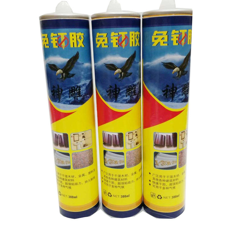 大理石石塑线条专用免钉胶高强度粘力高效环保牢固瓷砖胶水结构