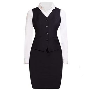 职业套装女面试前台售楼部房产中介酒店商务金融银行高端空姐制服