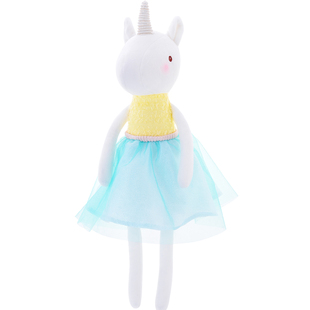 metoo咪兔梦幻独角兽公仔裙装小马玩偶布娃娃毛绒玩具女生礼物