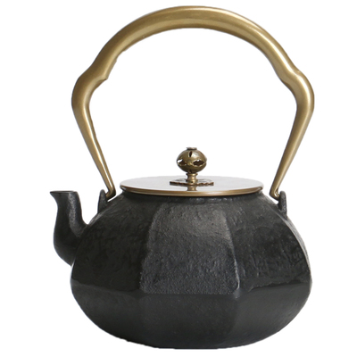 生铁壶无涂层日本南部八景图家用