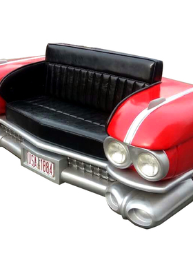 怀旧沙发咖啡厅卡座椅子老爷车