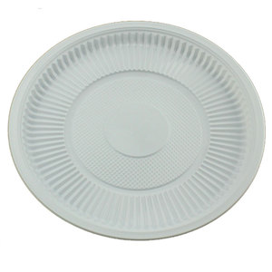 一次性碟子盘子塑料加厚菜盘家用透明圆形户外烧烤酒席8寸9寸盘子