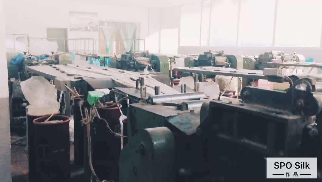 Industrial spun silk products