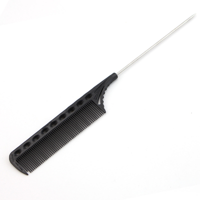 日本原装YS尖尾梳 YS-108黑碳 剪发梳子裁剪梳尖尾梳美发挑梳