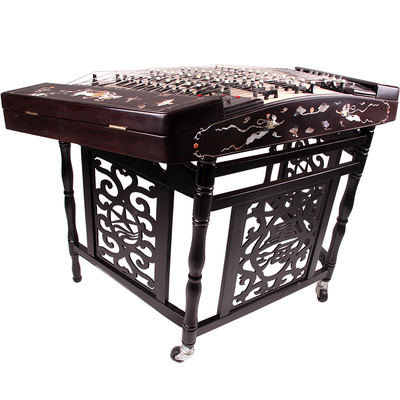 北京星海扬琴乐器 专业演奏考级鸡翅木贝雕402杨琴 8625L洋琴