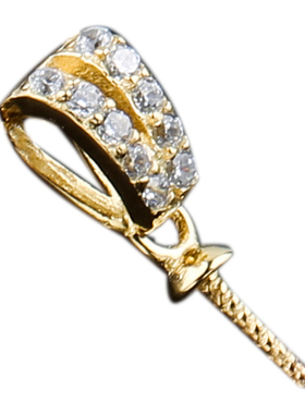 diy针式夹扣项链坠6-12mm珍珠