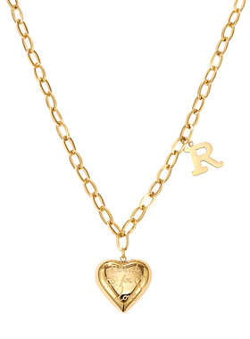 韩国精致桃心项链女超轻长款毛衣链网红钛钢不掉色百搭时尚配饰品