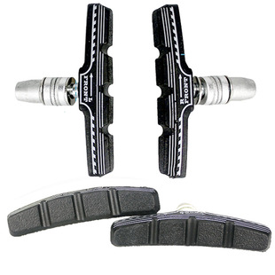 山地车V刹自行车V刹车皮无声刹车片橡胶闸皮捷安通用特骑行块配件