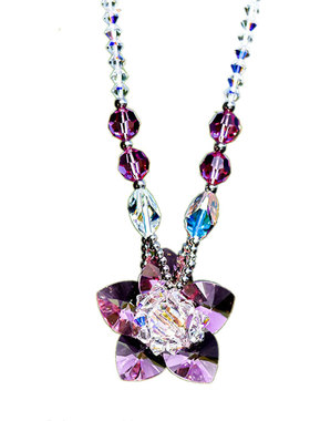 忆奴娇花颜纯银饰品女华丽超闪