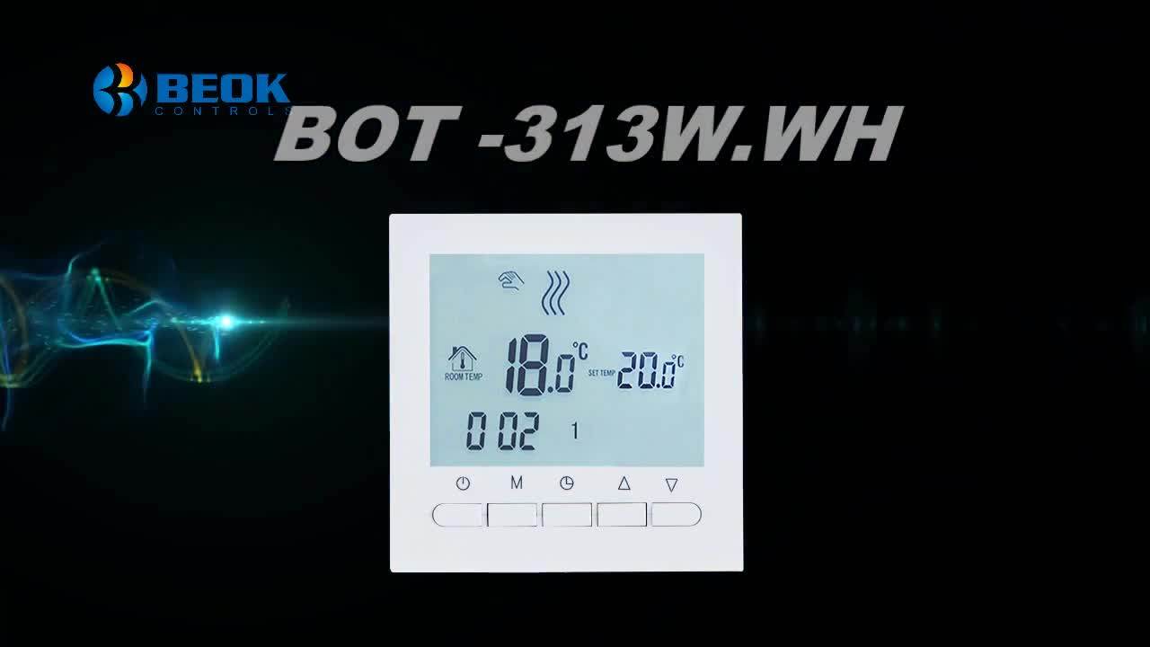 Beok Bot313w Digital Nonwifi Week Programmable Room Gas Bolier Thermostat Buy Lcd Screen Gas