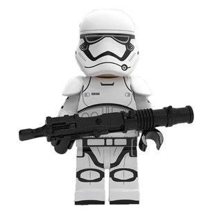 国产益智星球大战小人仔黑武士暴风兵军团凯洛伦拼装积木男孩玩具