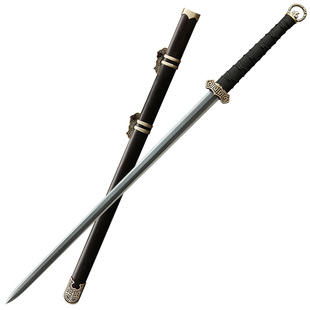 凤纹环首唐剑 手工花纹钢古风宝剑道具唐横刀剑摆件礼物未开刃